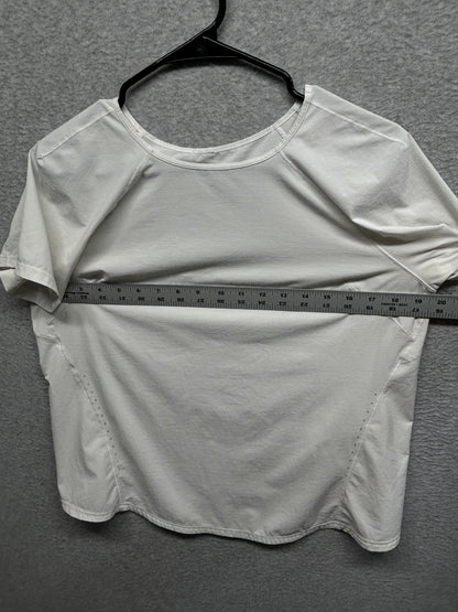 Lululemon Breathable Short Sleeve Shirt Size 10 White