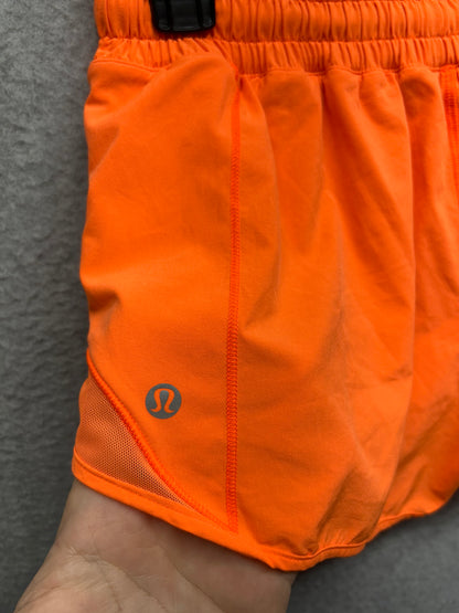 Lululemon Hotty Hot Short II 2.5" Size 8 Highlight Orange