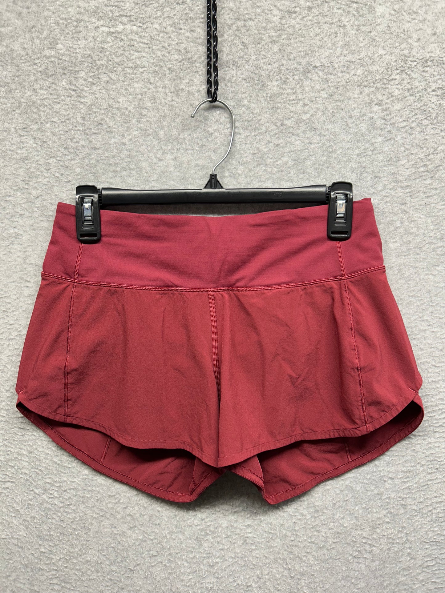 Lululemon Speed Up Mid-Rise Lined Short 4" Size 4 Mulled Wine