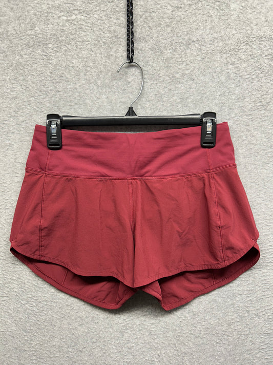 Lululemon Speed Up Mid-Rise Lined Short 4" Size 4 Mulled Wine