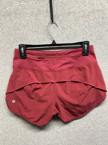 Lululemon Speed Up Mid-Rise Lined Short 4" Size 4 Mulled Wine