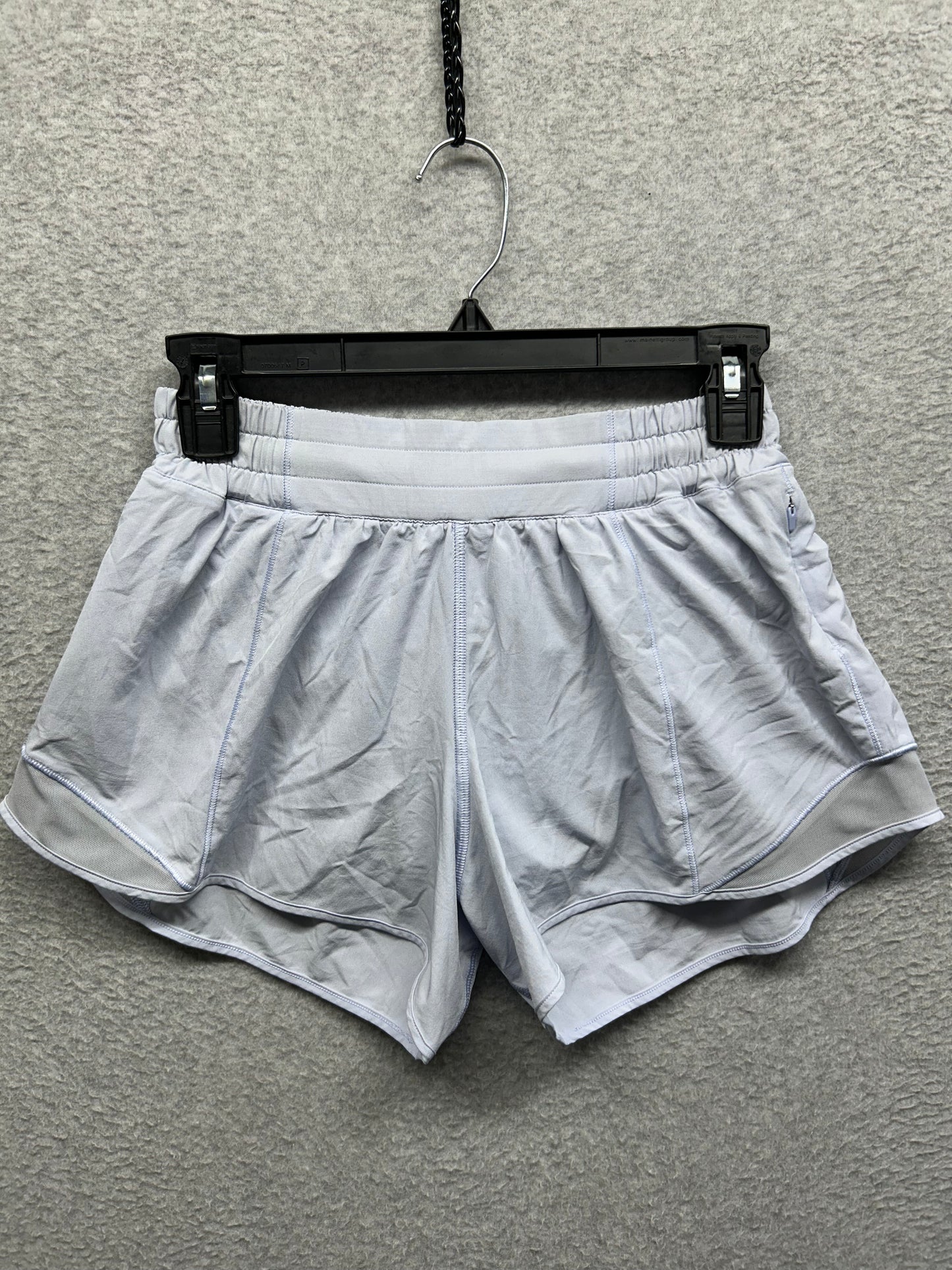 Lululemon Hotty Hot Short Long 4" Size 6 Blue Linen