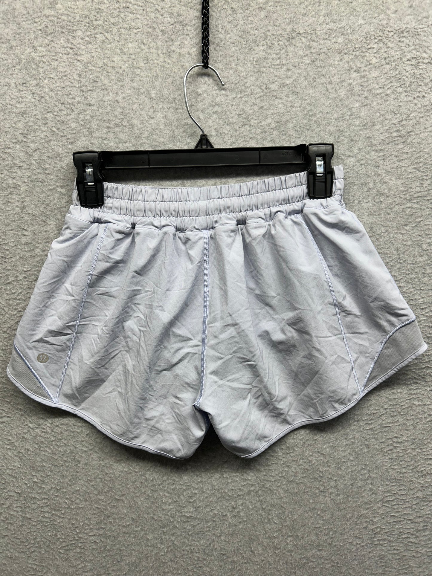 Lululemon Hotty Hot Short Long 4" Size 6 Blue Linen
