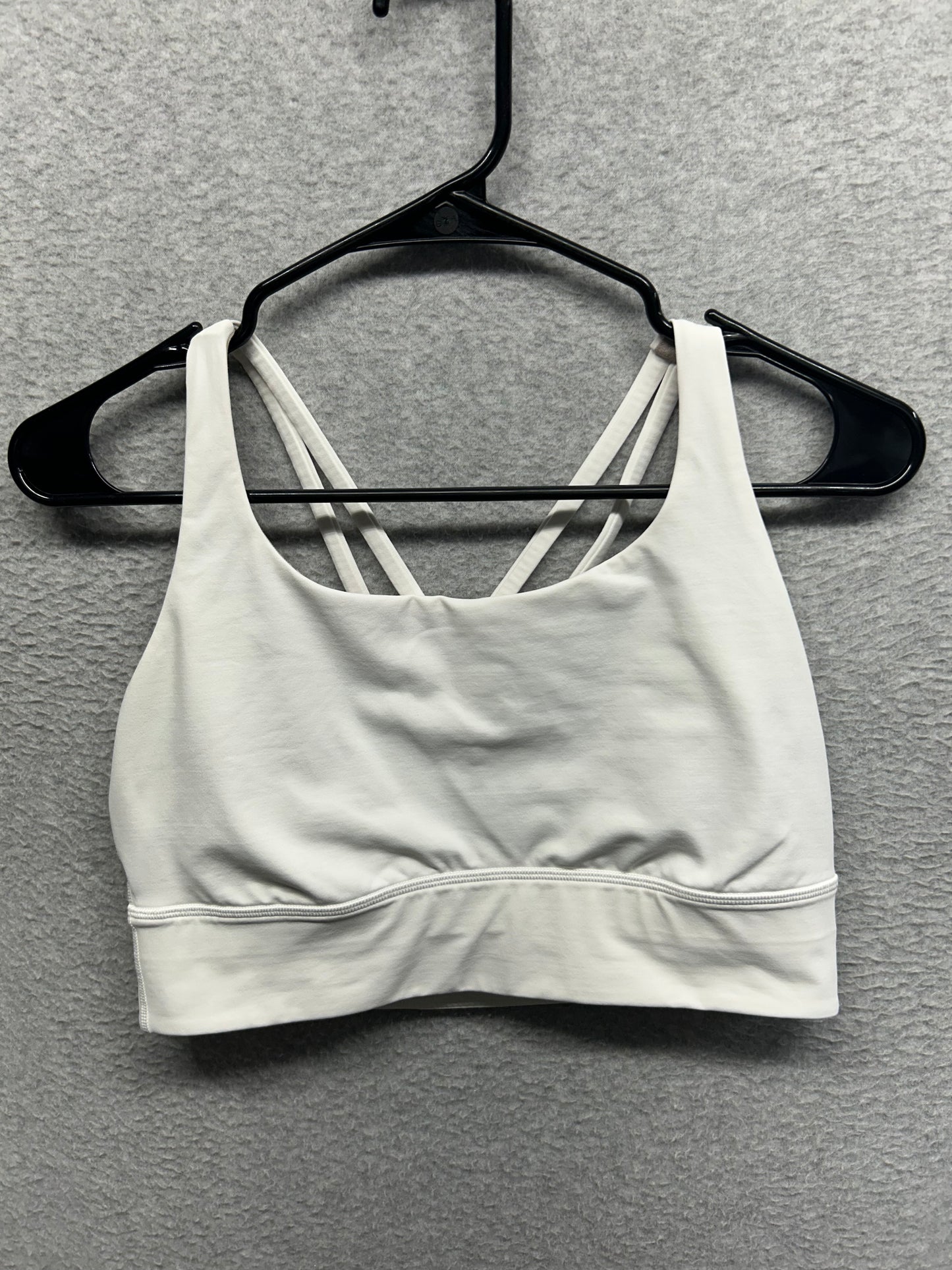 Lululemon Energy Longline Bra Size 10 (Square) White