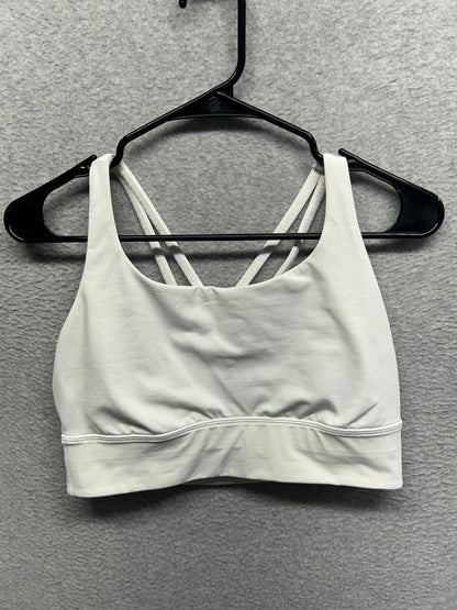 Lululemon Energy Longline Bra Size 10 (Square) White