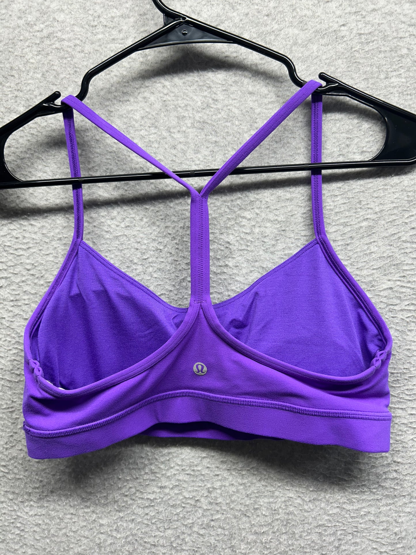 Lululemon Flow Y Bra Nulu Size 10 (Square) Atomic Purple