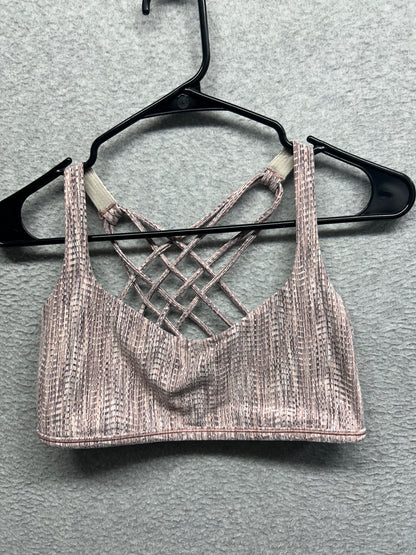 Lululemon Free To Be Bra Size 10 Arrow Jacquard Antique Bark Copper Coil