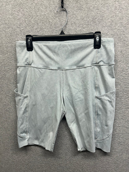 Lululemon Fast and Free Short 10" Size 12 City Grit White Blue Fog