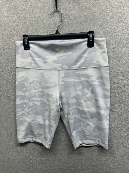 Lululemon Wunder Under Short 10" Ribbed Size 12 Incognito Camo Jacquard Alpine White Starlight