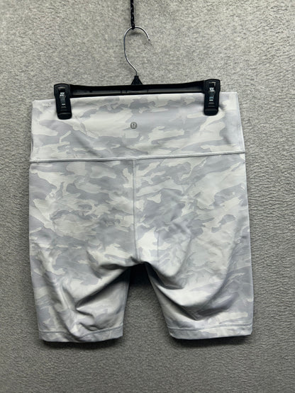 Lululemon Wunder Under Short 10" Ribbed Size 12 Incognito Camo Jacquard Alpine White Starlight