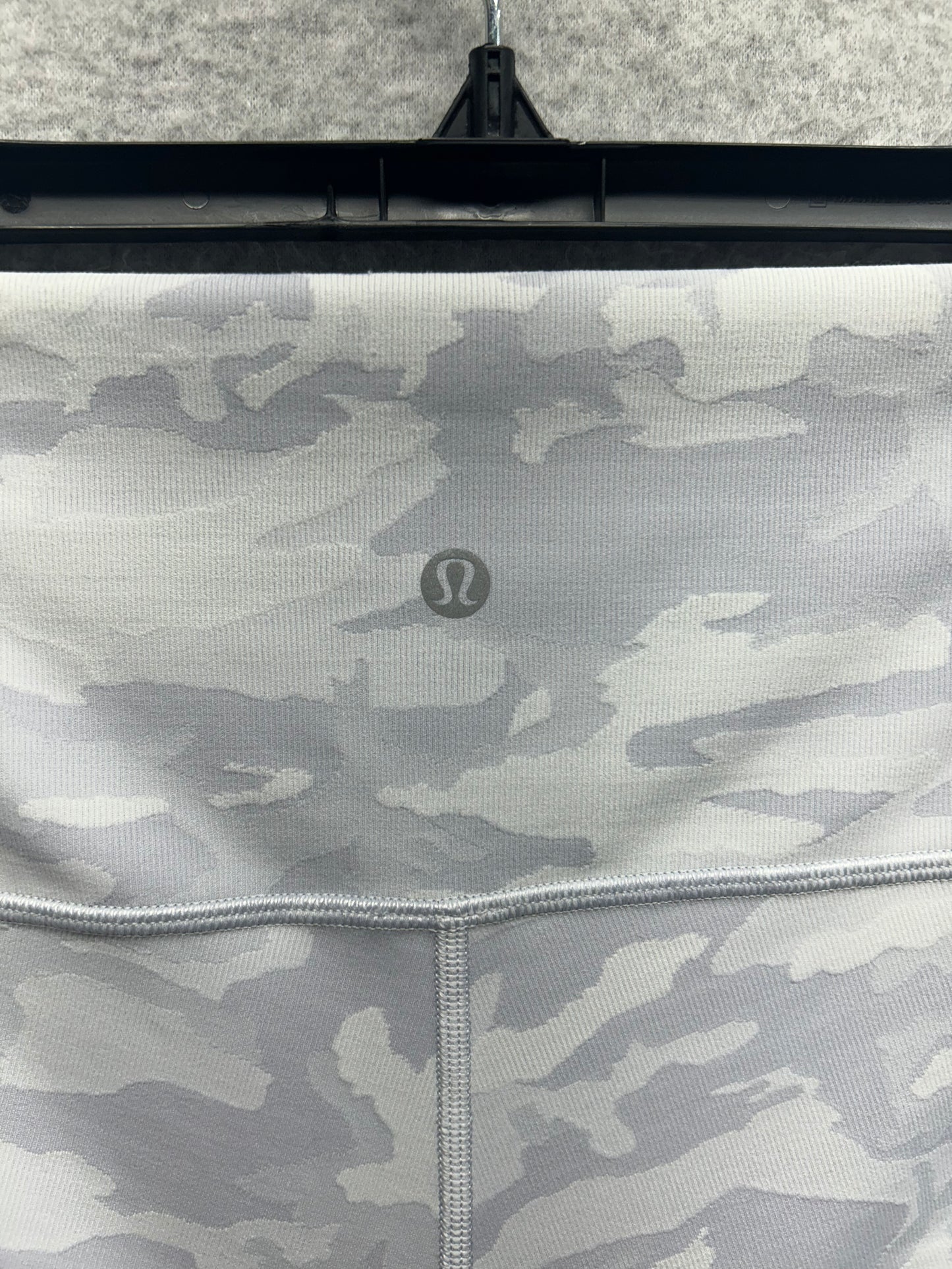 Lululemon Wunder Under Short 10" Ribbed Size 12 Incognito Camo Jacquard Alpine White Starlight