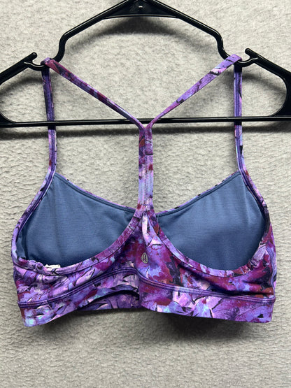 Lululemon Flow Y Bra Nulu Size 12 (Square) Iridescent Floral Multi