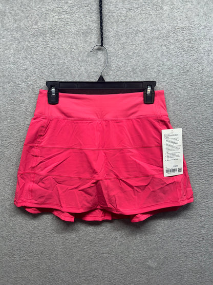 Lululemon Pace Rival Mid-Rise Skirt Long Size 4 Lip Gloss