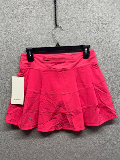 Lululemon Pace Rival Mid-Rise Skirt Long Size 4 Lip Gloss