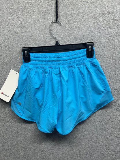 Lululemon Hotty Hot High-Rise Lined Short 2.5" Size 4 Kayak Blue Light