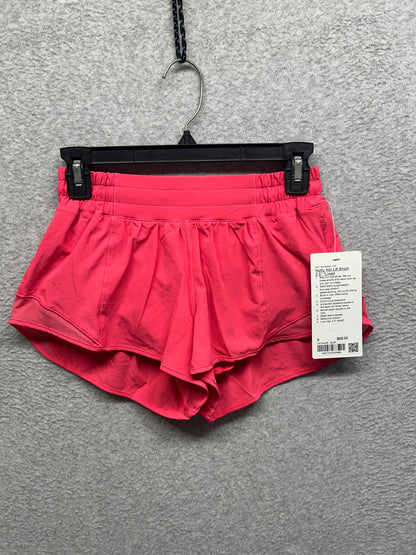 Lululemon Hotty Hot Low-Rise Lined Short 2.5" Size 6 Glaze Pink