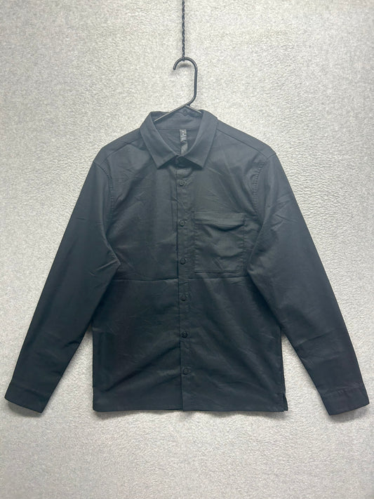 Lululemon Chambray Long Sleeve Button Down Size Medium Black