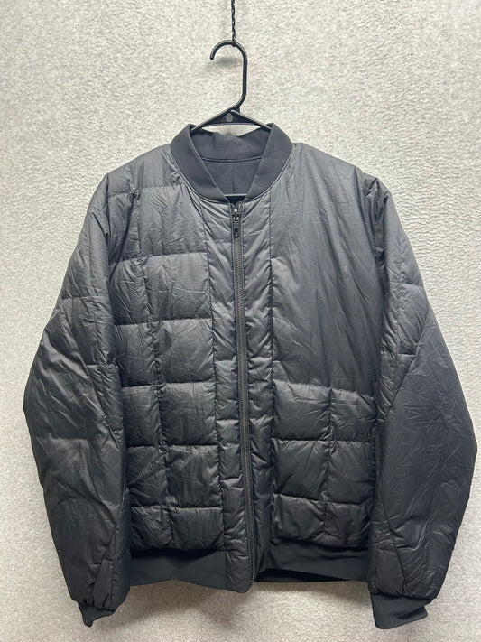 Lululemon About-Face Reversible Bomber Mens Size 2XL Black