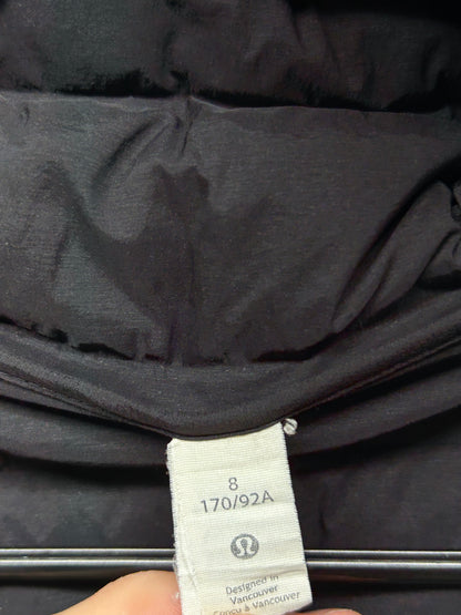 Lululemon Down & Around Jacket Size 8 Black