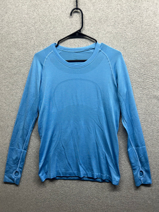 Lululemon Run: Swiftly Tech Long Sleeve Size 12 Limitless Blue