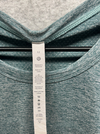 Lululemon Swiftly Tech Long Sleeve Shirt 2.0 Race Length Size 12 Green Jasper
