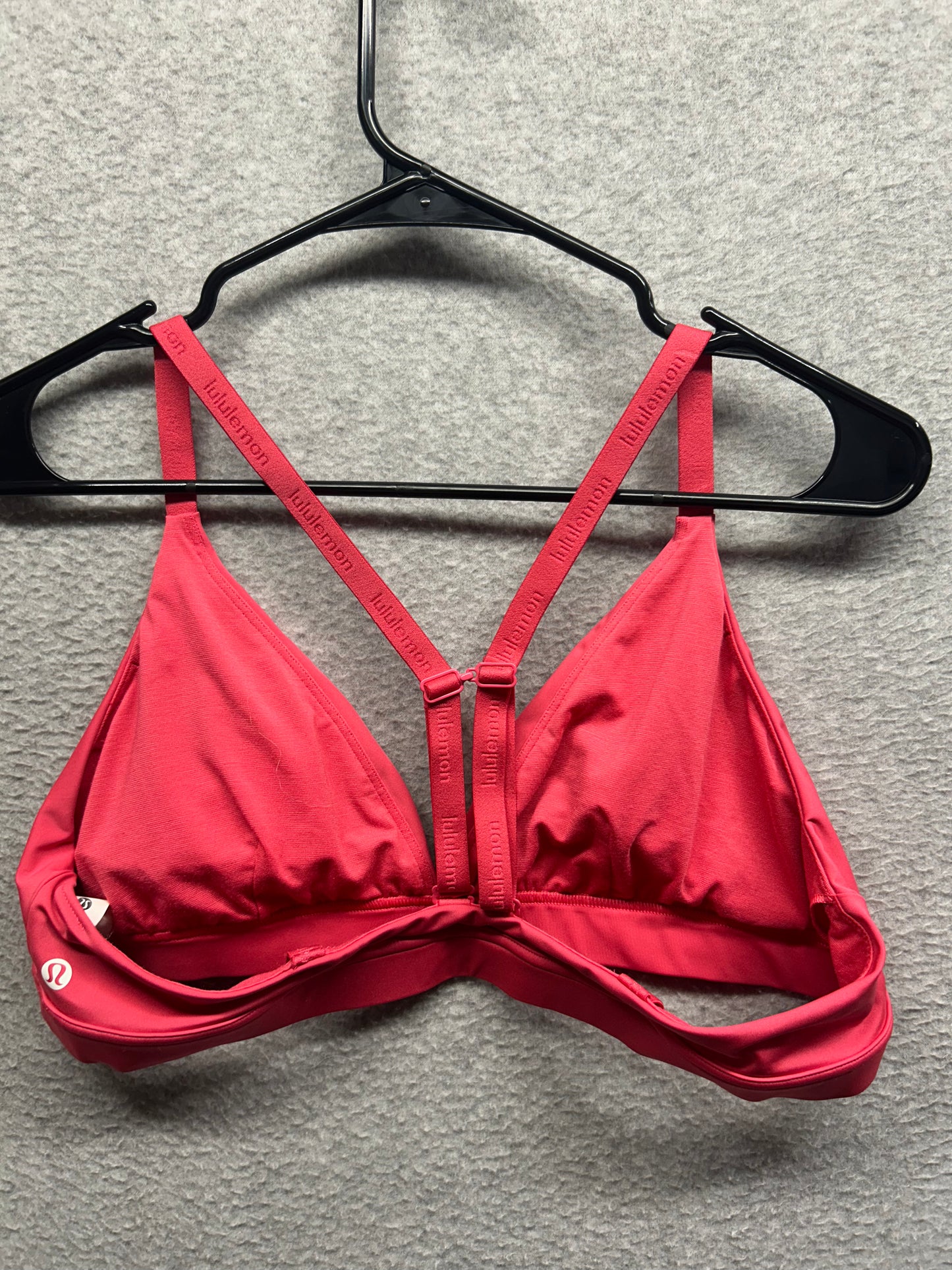 Lululemon Wordmark Bra Size 14 (Square) Pink