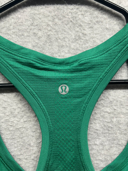 Lululemon Swiftly Tech Racerback Tank Top 2.0 Hip Length Size 14 Raceway Green