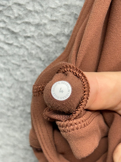 Lululemon Nulu and Mesh-Back Shelf-Bra Yoga Tank Top Size 4  Ancient Copper