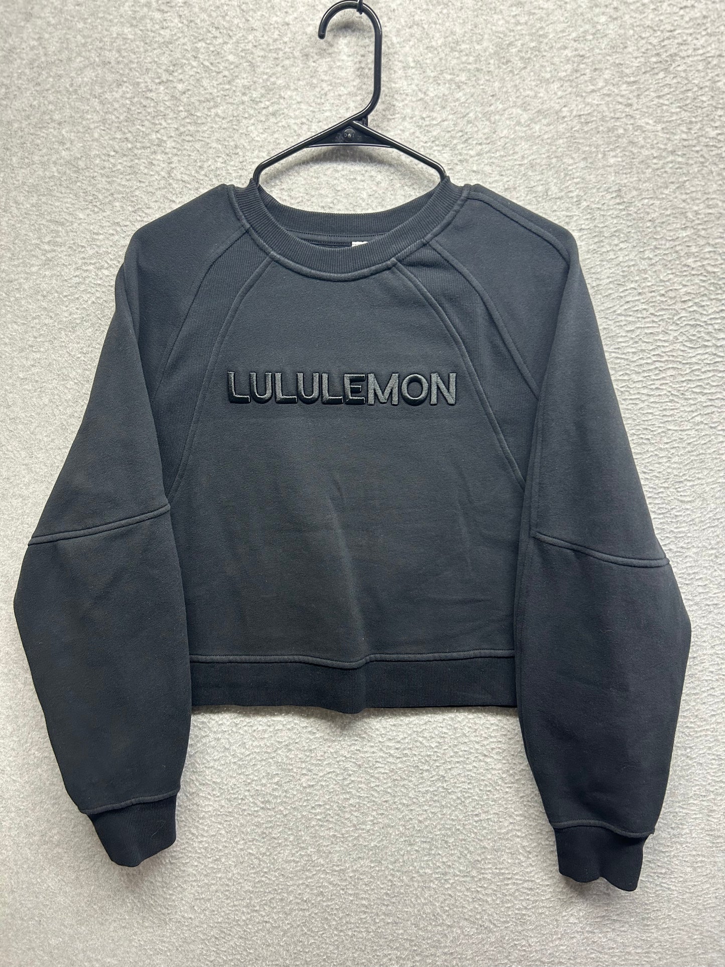 Lululemon Scuba Oversized Pullover Wordmark Size M/L Black