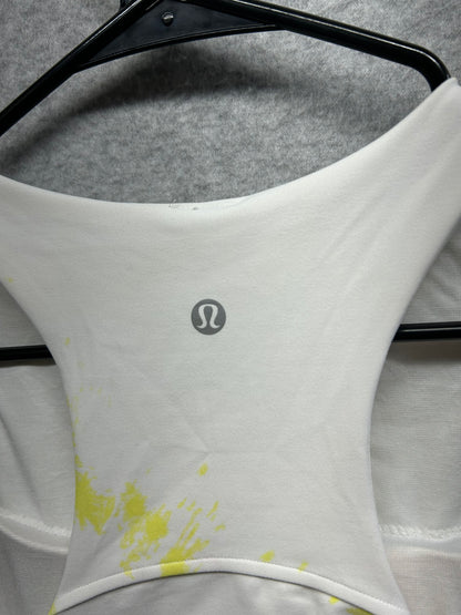 Lululemon Invigorate Training Tank Top Size 6 Cross Court Wash Electric Lemon Multi