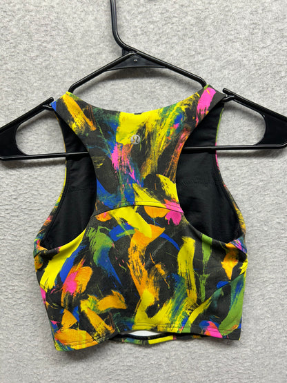 Lululemon Invigorate Training Tank Top Size 2 Undertone Black Multi