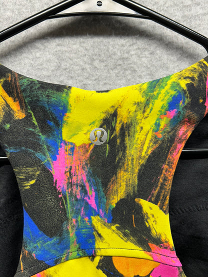 Lululemon Invigorate Training Tank Top Size 2 Undertone Black Multi