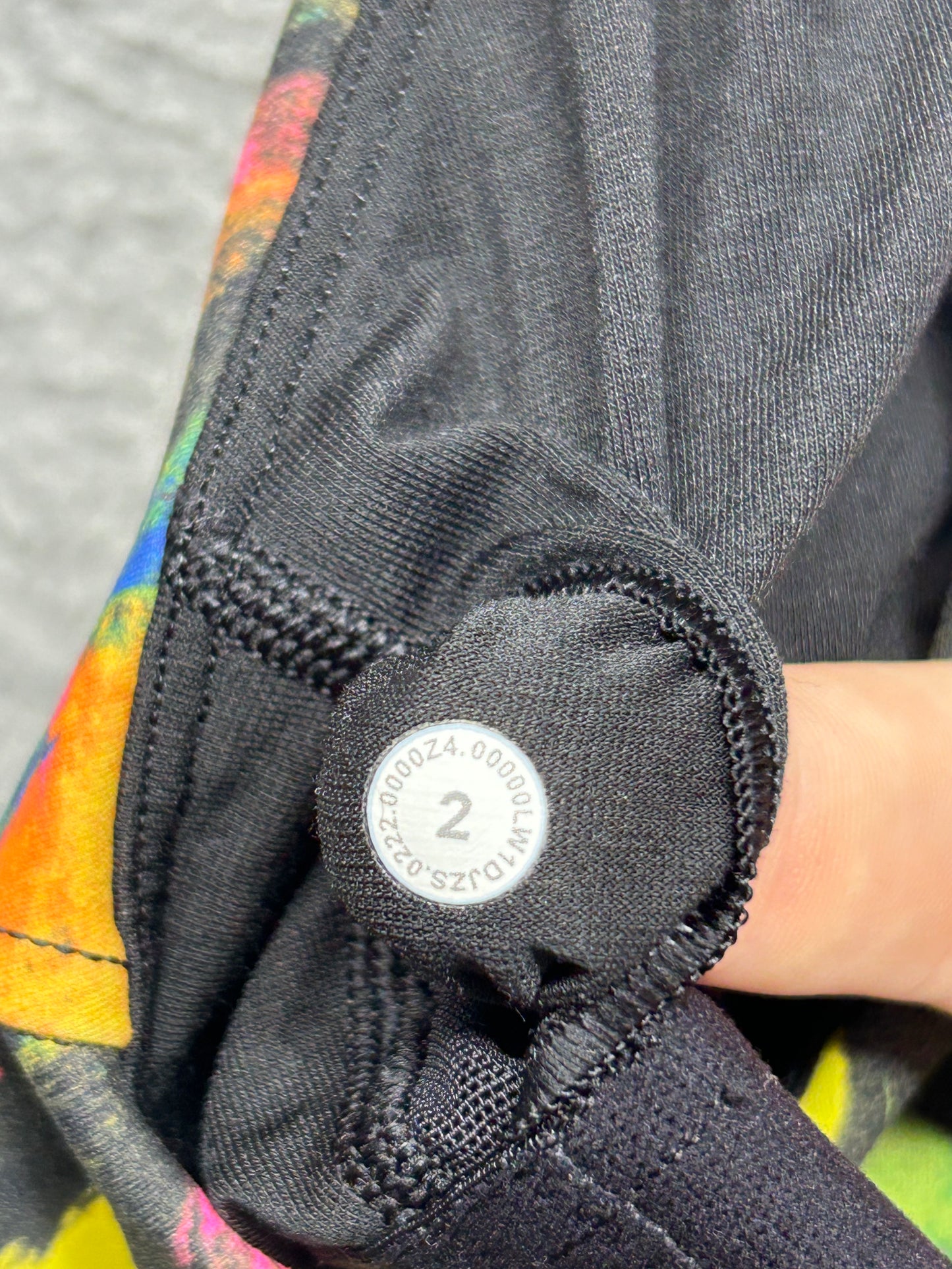 Lululemon Invigorate Training Tank Top Size 2 Undertone Black Multi