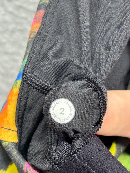 Lululemon Invigorate Training Tank Top Size 2 Undertone Black Multi