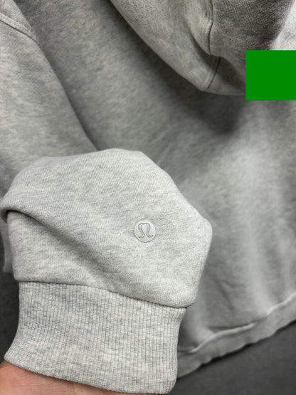 Steady State Pullover Hoodie Size XS (Square) Heathered White