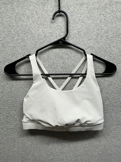 Lululemon Energy Bra Size 6 White