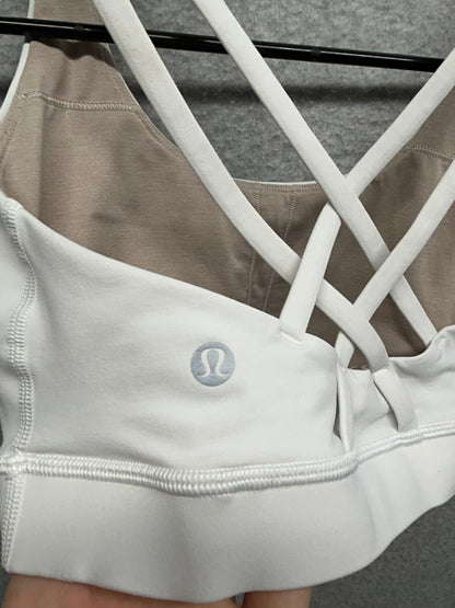 Lululemon Energy Bra Size 6 White