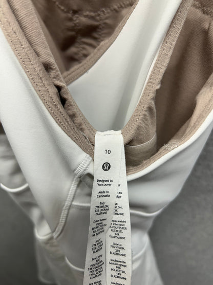 Lululemon Court Crush Dress Size 10 White