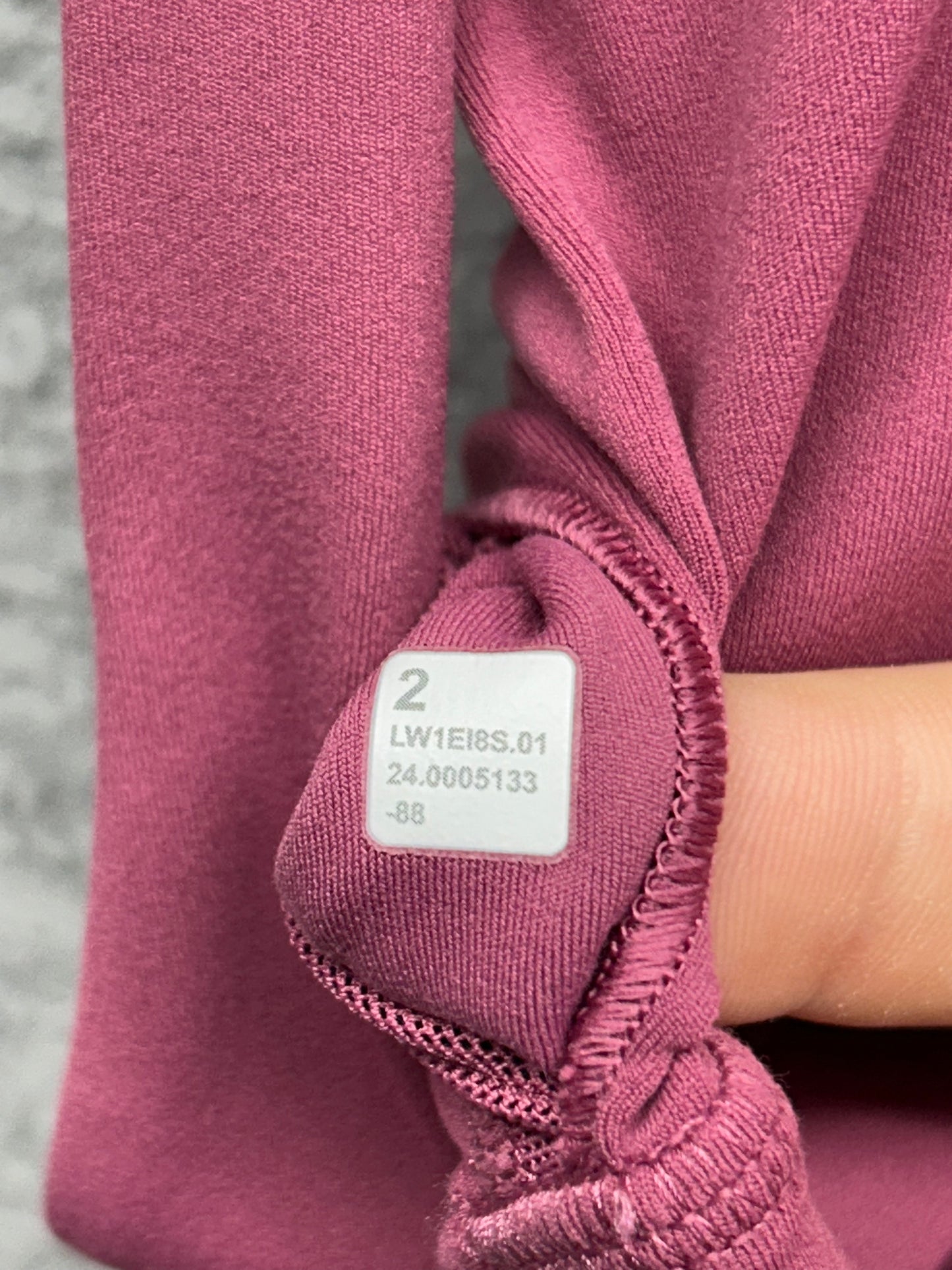 Lululemon Align Bodysuit 6" Size 2 Washed Mauve