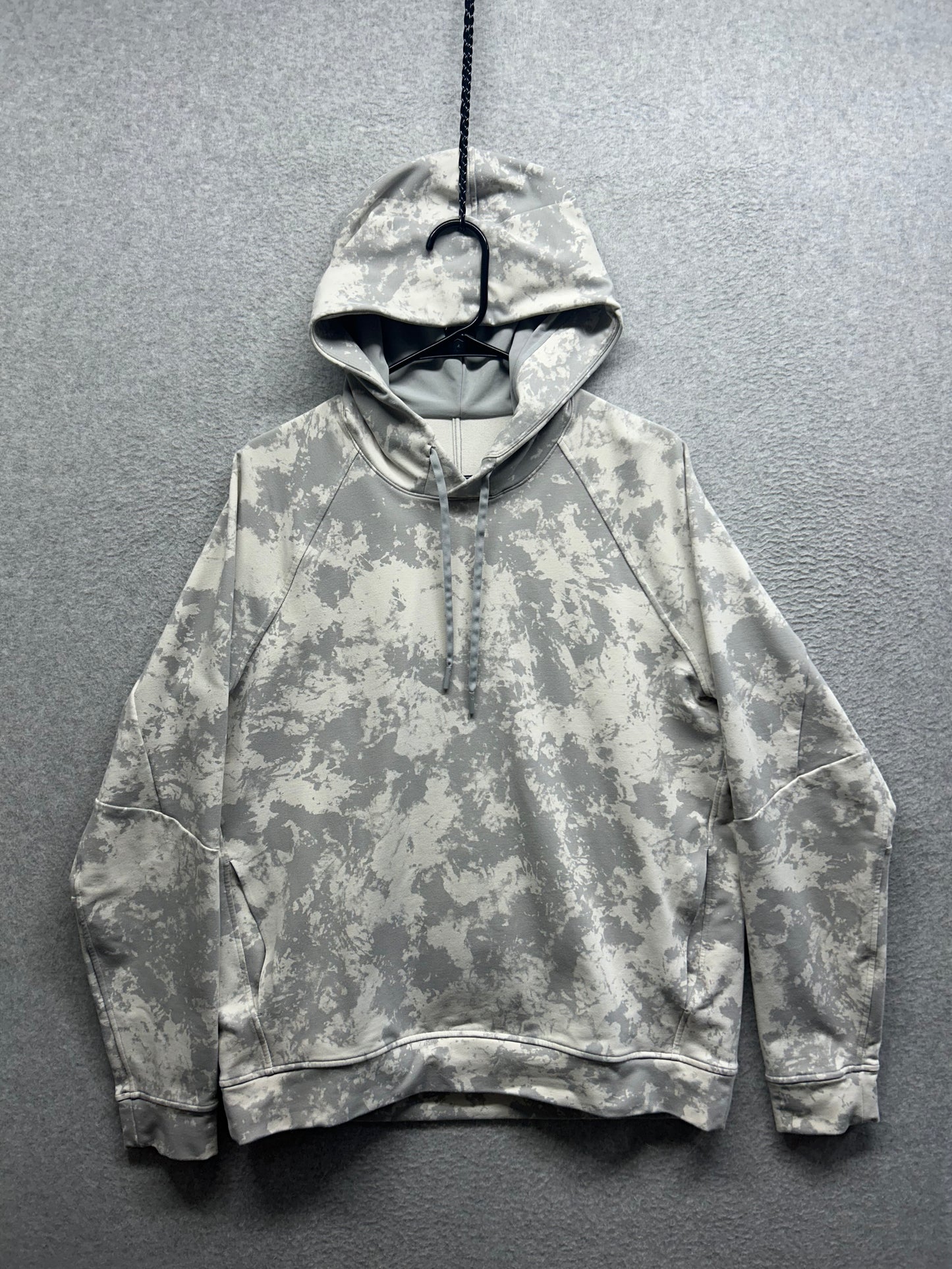 Lululemon City Sweat Pullover Hoodie French Terry Mens Size Large Spectral White Opal Silver Drop