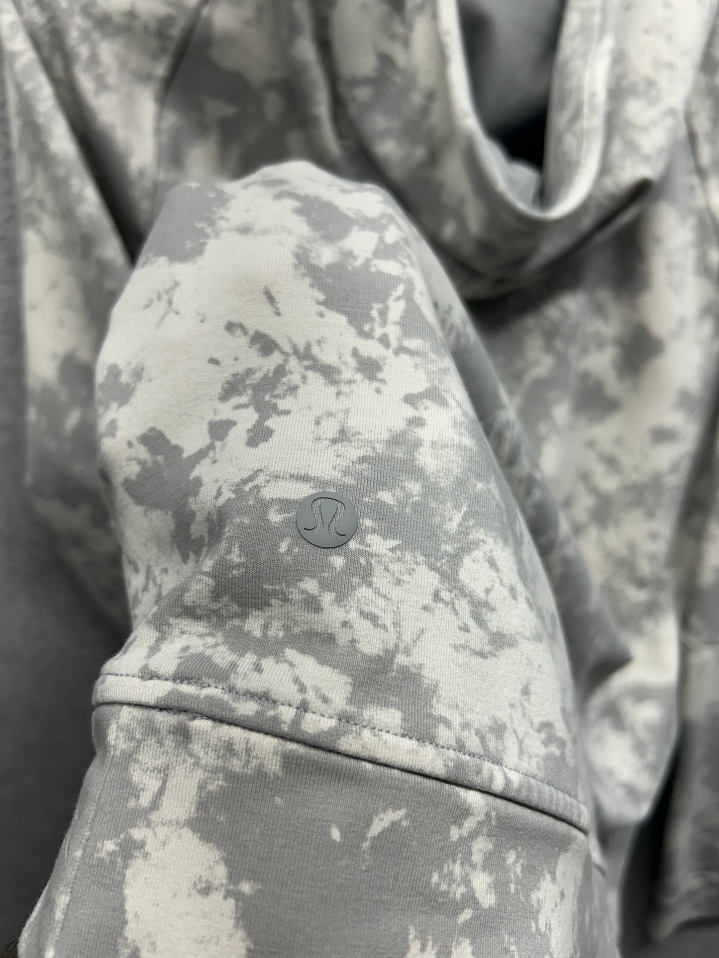 Lululemon City Sweat Pullover Hoodie French Terry Mens Size Large Spectral White Opal Silver Drop