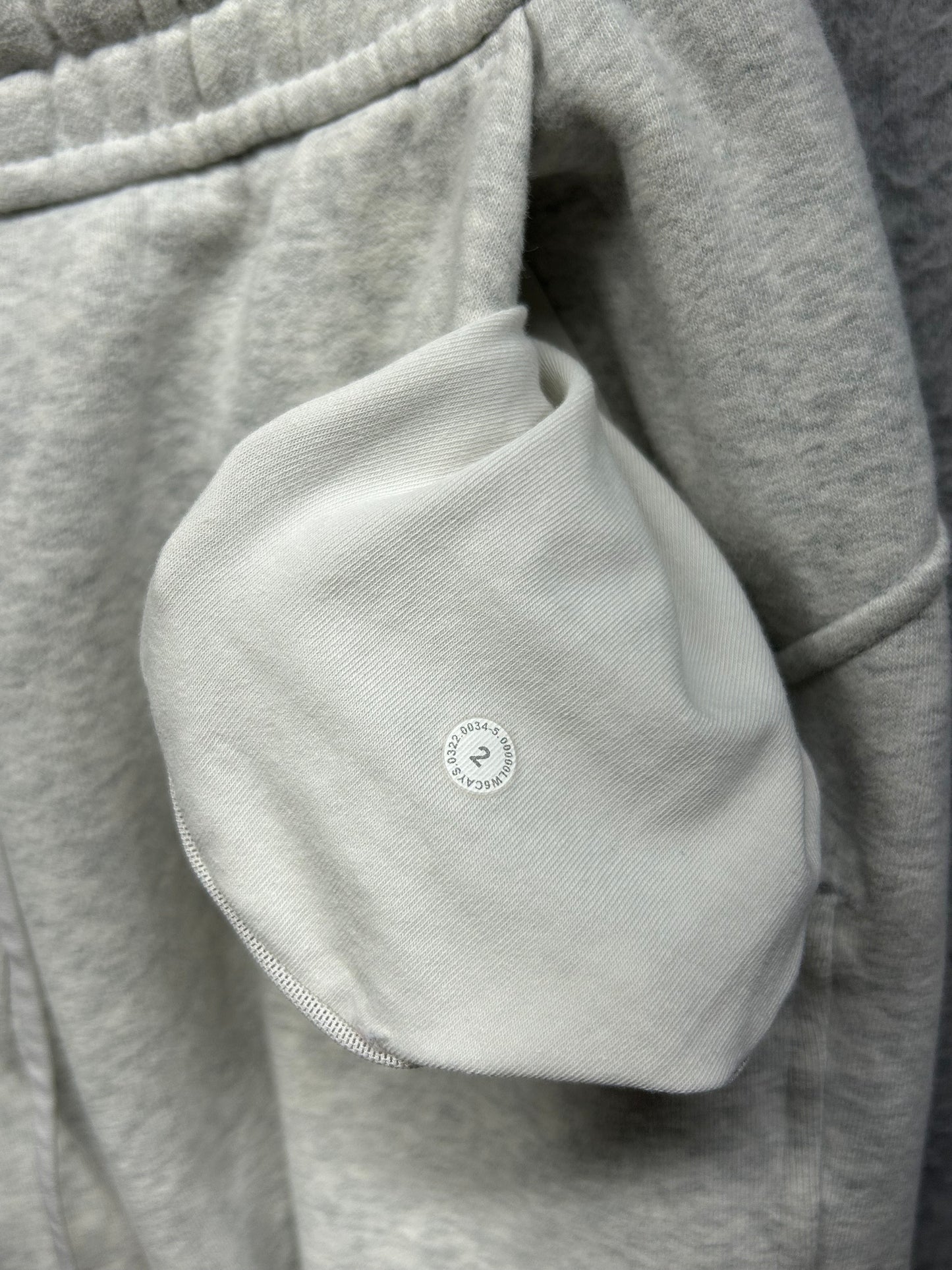 Lululemon Loungeful High-Rise Cropped Jogger Size 2 Heathered Core Ultra Light Grey