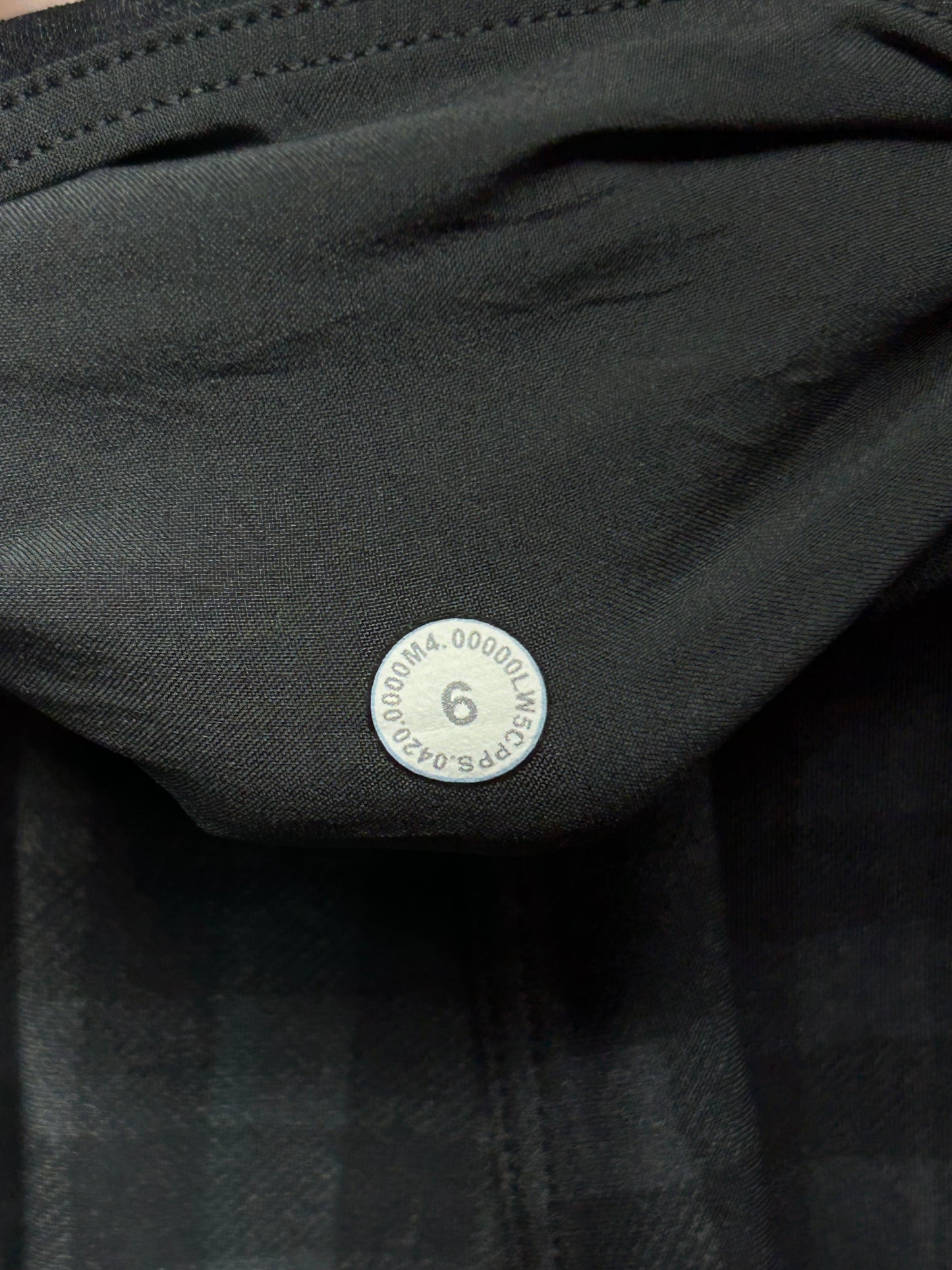 Lululemon Here to There High-Rise 7/8 Pant Size 6 Brighton Buffalo Print Graphite Grey Black