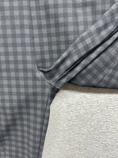 Lululemon Here to There High-Rise 7/8 Pant Size 6 Brighton Buffalo Print Graphite Grey Black