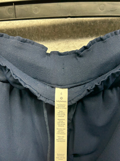 Lululemon Keep Moving Pant 7/8 High-Rise Size 6 True Navy