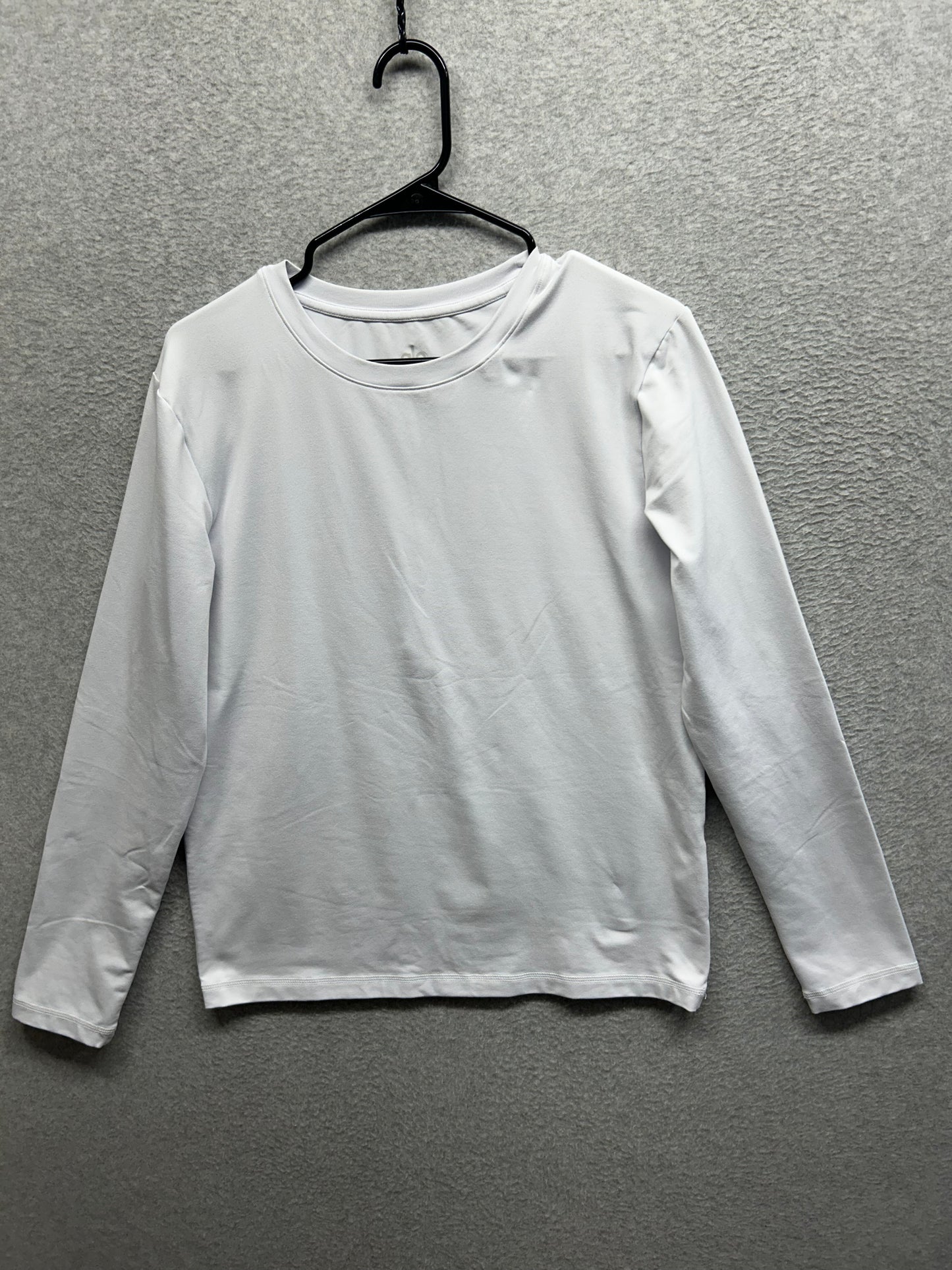 Alo Conquer Reform Crewneck Long Sleeve Mens Size Small White