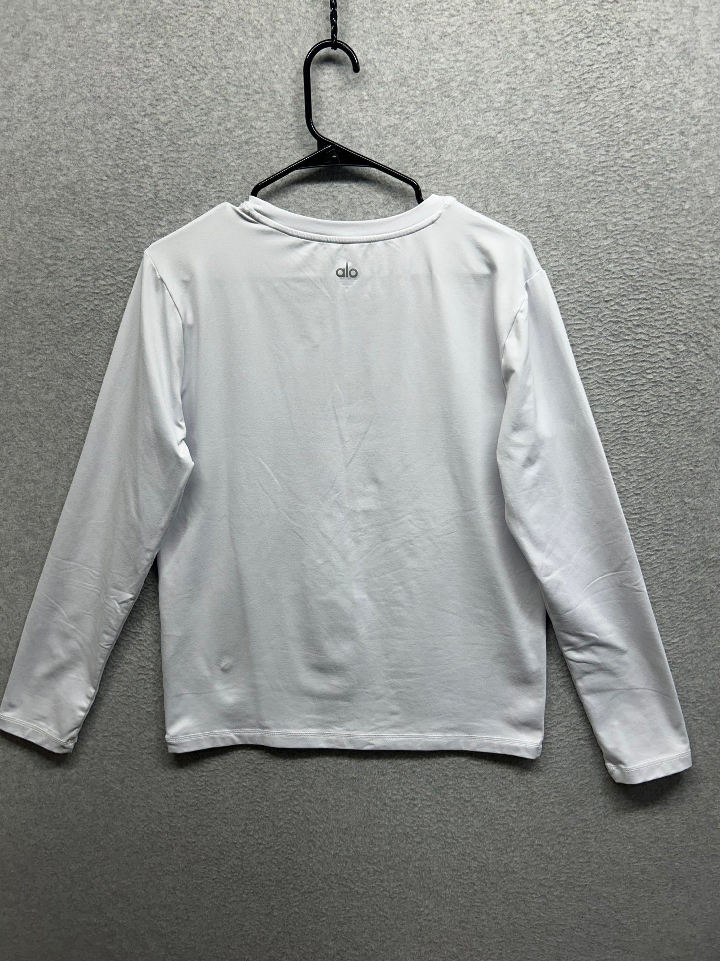 Alo Conquer Reform Crewneck Long Sleeve Mens Size Small White