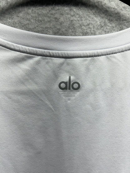 Alo Conquer Reform Crewneck Long Sleeve Mens Size Small White