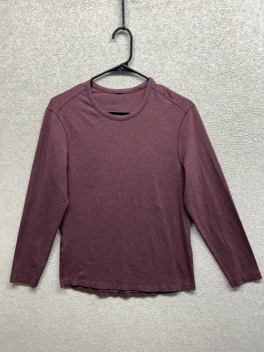 Lululemon 5 Year Basic Long Sleeve Size Small Heathered Cassis
