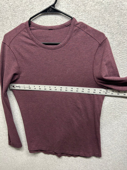 Lululemon 5 Year Basic Long Sleeve Size Small Heathered Cassis